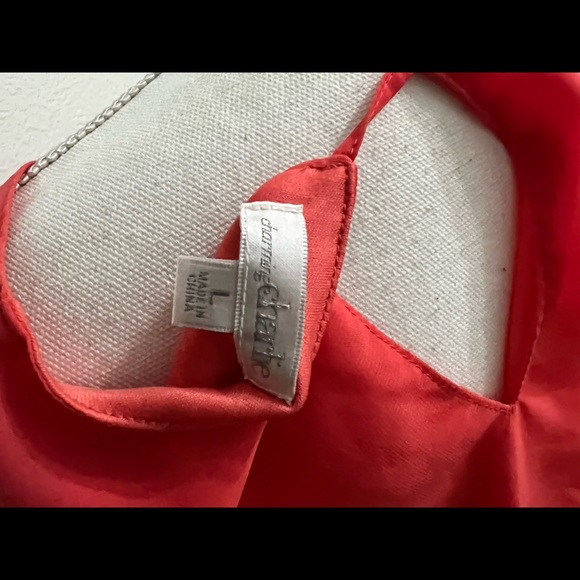 Charming Charlie summer keyhole tunic dress coral - Picture 7 of 7